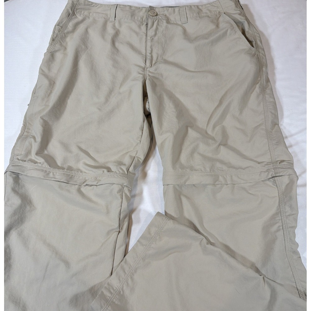 Mountain Hardwear Nylon Cargo Pants 36x33 Khaki Convertible Hiking Outdoor